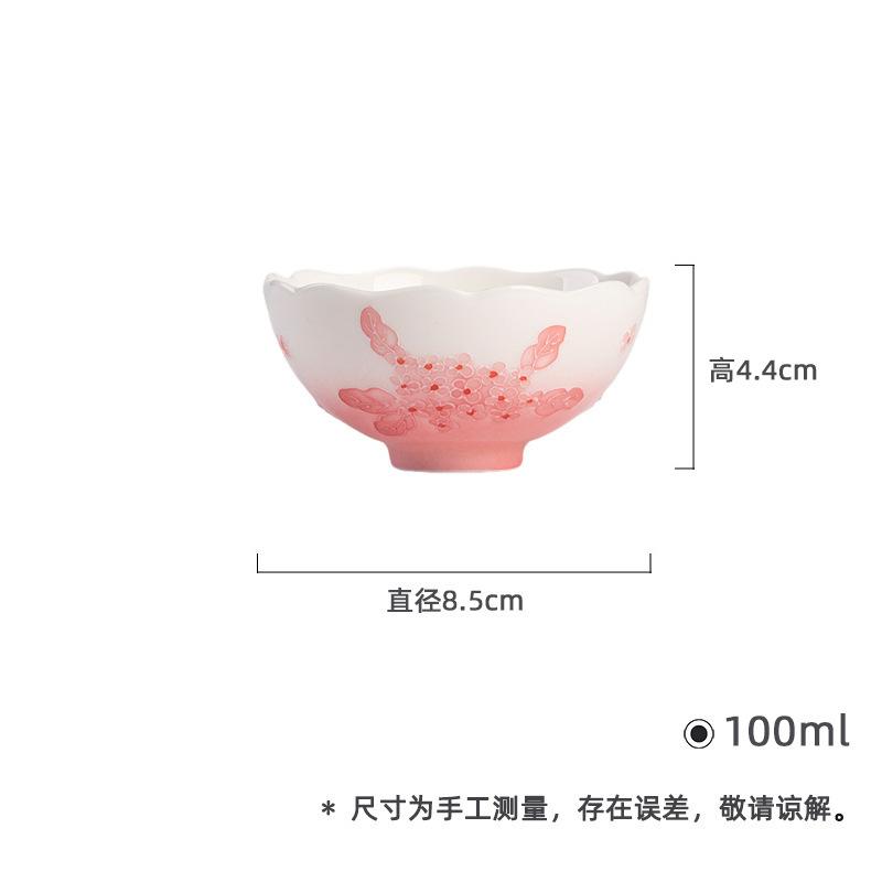 

100ml Hand-painted Flower Jade Mud Wide Mouth Teacup Traditional Tea Bowl Jug Tea-tasting Smelling Cup Jianzhan Master Cups Cafe