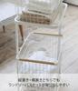 Yamazaki Jitsugyo Laundry Wagon Tosca 2 Tier White 3299