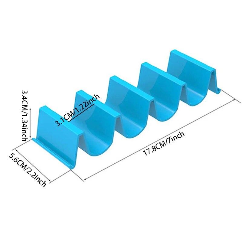 1pc Roll Rack Taco Holder Tortilla Pancake Stand Holder Creative Wave Shape Tray Holder Taco Cake Rack Kitchen Gadgets