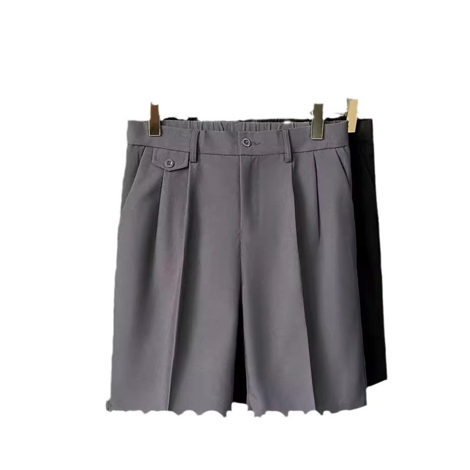 Men's Trendy Loose-Fit Summer Breathable Shorts - Stretchy Streetwear Casual Straight-Leg Suit Pants