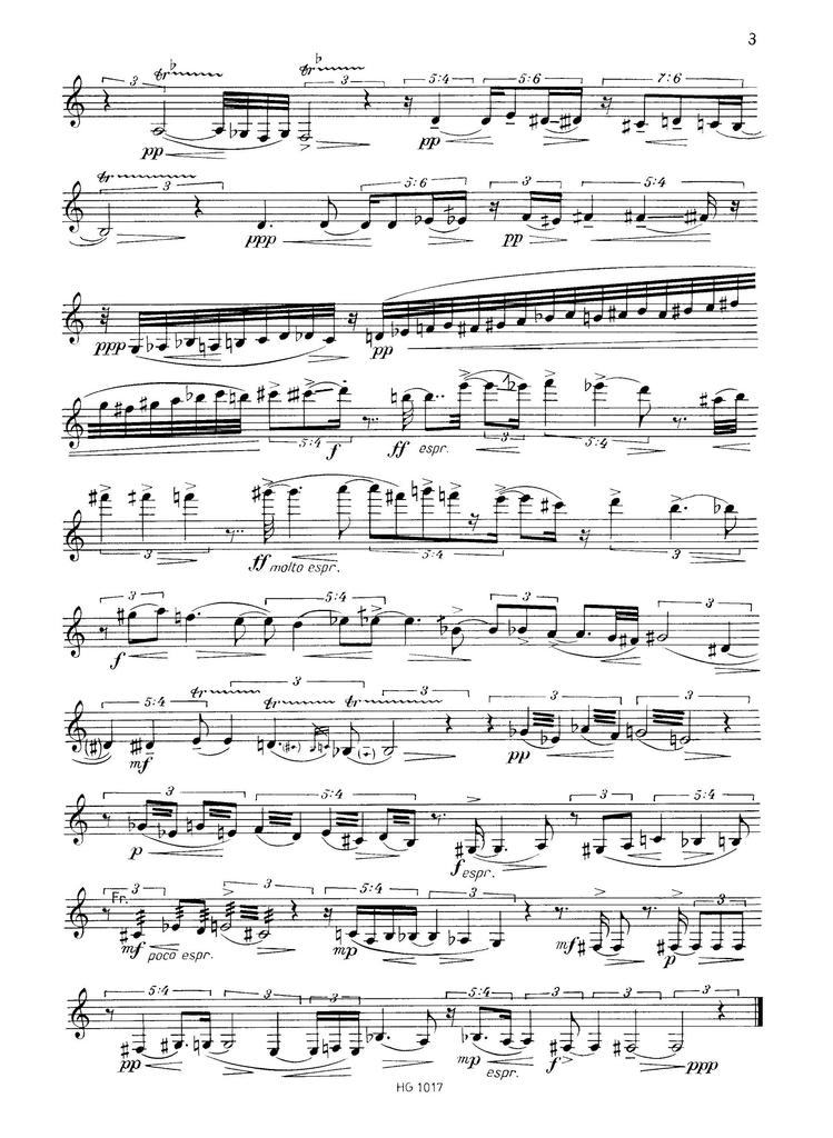 Denisov: Sonata (Clarinet Solo) Breitkopf Publishing