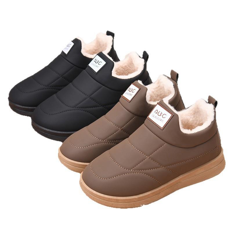 Snow boots women's winter velvet thickened waterproof, cold-proof and warm cotton shoes soft-soled non-slip bread boots