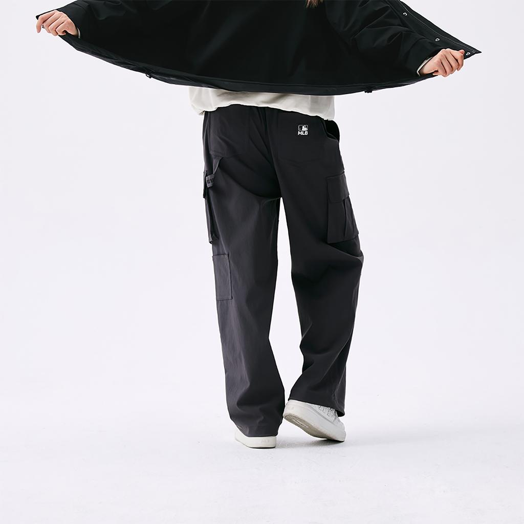 New MLB MLB Preppy Style Collection Boston Red Sox SS25 Cargo Pants Unisex Charcoal Gray 3AWPV0251-43CGS