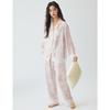 Pajamas women's spring 11 new ice silk lace big flower high-end loungewear women's summer one