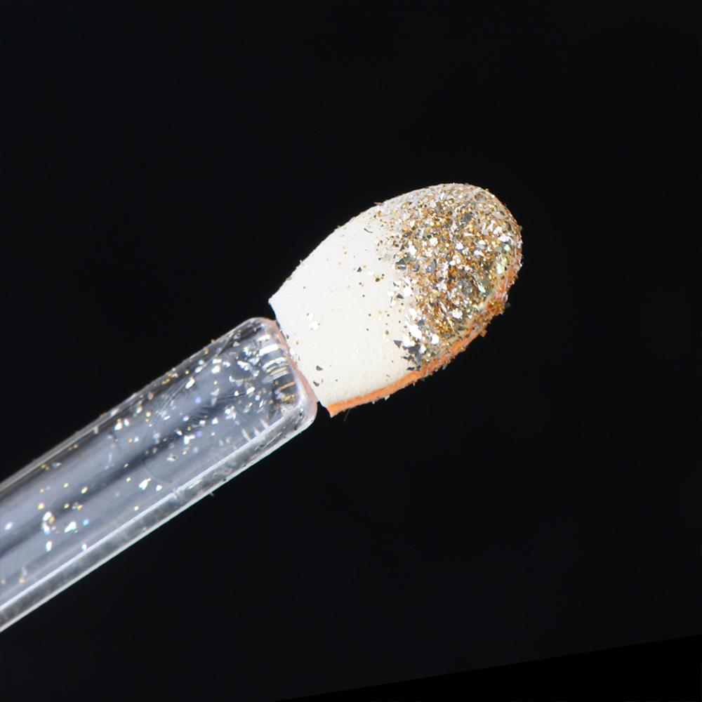 1/5/10/30 Uds cepillos para polvo de uñas esponja aplicador de doble cara espejo pigmento cromado fácil esponja herramienta de maquillaje cosmético