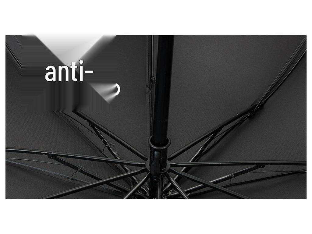 Large Dual-Use Umbrella for Sun and Rain, Manual Folding, Reinforced for Two, Black Glue Sunscreen, Suitable for Men and Women