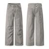 American retro trendy brand pleated design casual pants men's trend fashion loose wide-leg straight overalls