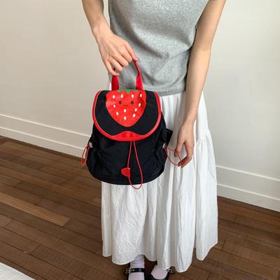 Sommer Dopamin Kontrastfarbe Doppel Schulter Rücken Damen Tasche leicht Haushalt Cartoon Mädchen Rucksack niedlicher Schulranzen