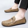 Fashion Fashion Comfortable Casual Shoes Light Summer Loafers Handmade Slip-On Flats Leisure Moccasins Non-Slip Summer Men Driving Shoes