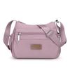 2025 new simple and versatile messenger bag large capacity lightweight mother bag solid color