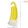 3PCS Non Stick Silicone Cleaning Spatula Multi-purpose Pot Scraper  Dishes Cleaner