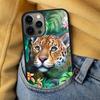 Luxury Tiger Leopard Soft Phone Case for iPhone 17 Air 16e Pro max 15 Pro 13 14 Plus 11 12 MagSafe Magnetic Coque