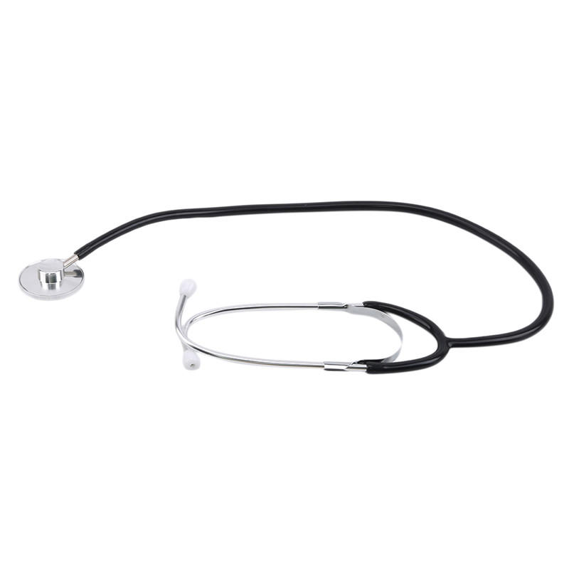 High Quality Durable Single Head Stethoscope Black Medical Equipment Nurse Vet Cardiology Stethoscope
