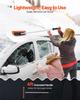 Snow Roof Rake, 1.2m Long Reach Car Roof Snow Scraper, 45cm Foam Blade for No Scratches, Non-Slip Handle, Lightweight Snows Removal Tool for Vehicle