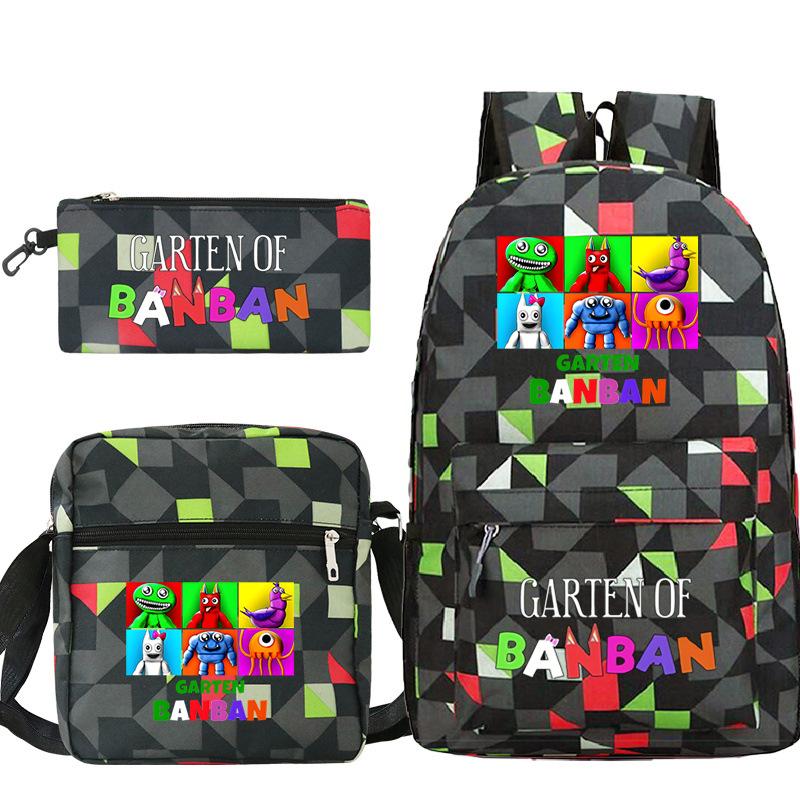 Spotted Garden Primary School Bag Shoulder Bag Pencil Bag Three-piece Set