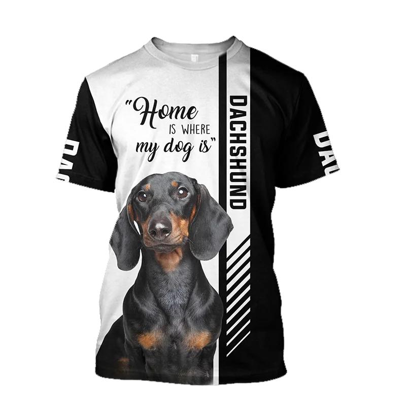 Unisex Pet Dog 3D Print T-Shirt For Men Clothing Summer Tops Short Sleeve Crewnack Fashion Casual Oversized Tees Shirt Camisetas