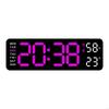 62KD Large Digital Wall Clock 9Inch LED Alarm Clock Big Screen Calendar Temperature