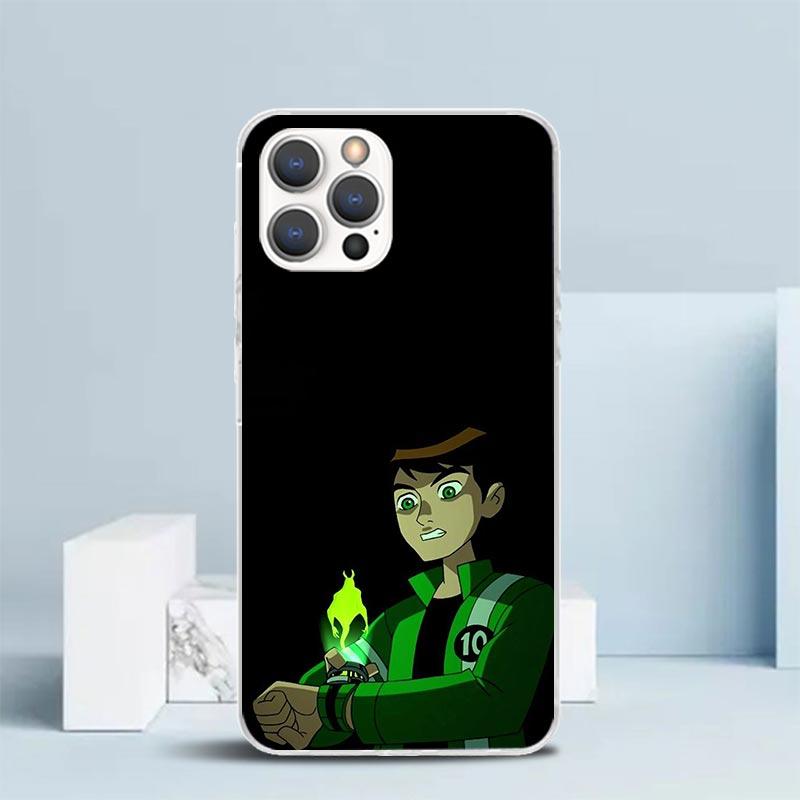 Cartoon Ben 10 Handyhülle Für IPhone 16 17 Air 16E 15 14 Plus 13 Mini 12 11 Pro Max 7 8 + SE 2020 Weiche TPU Rückseite 16 17 Air