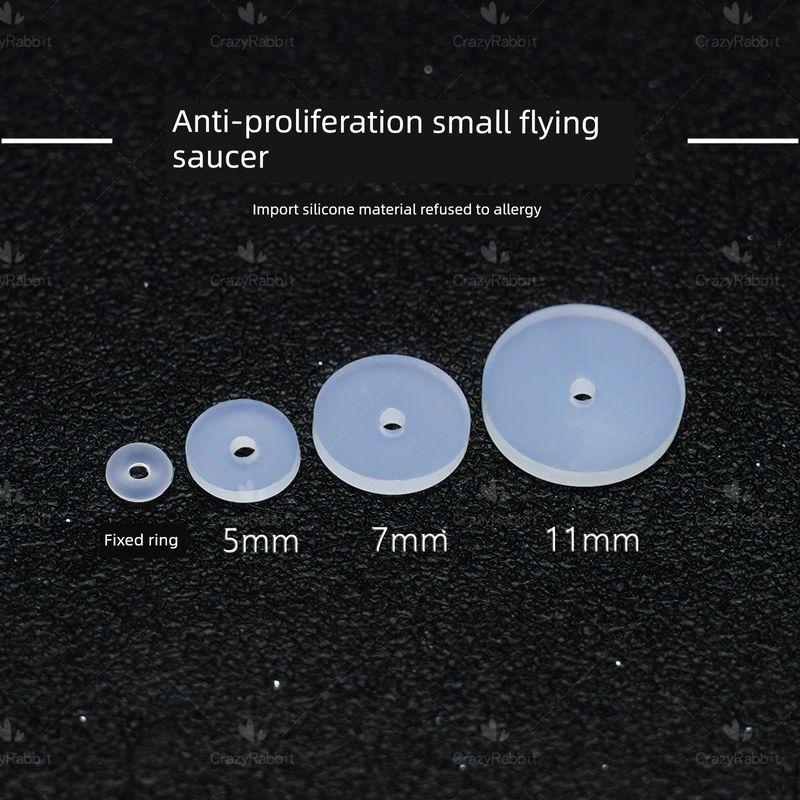 

Little Flying Saucer Titanium Alloy Female Anti-Hyperplasia Ear Bone Stud [5mm UFO] 5 + [7mm UFO] 5+10 fixed rings
