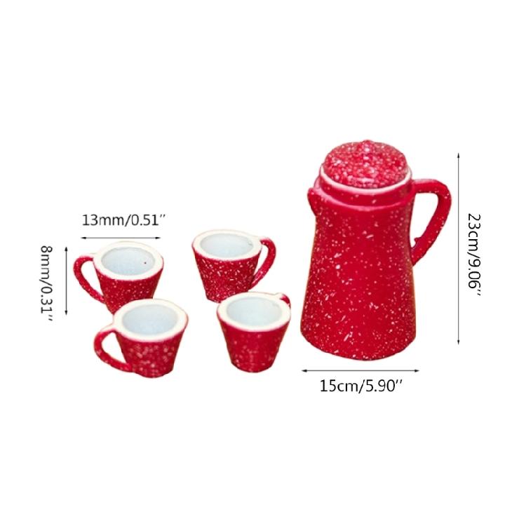 Simulation Kitchen Appliance Furniture Model Tea Pot Role-Play Hobby Collection