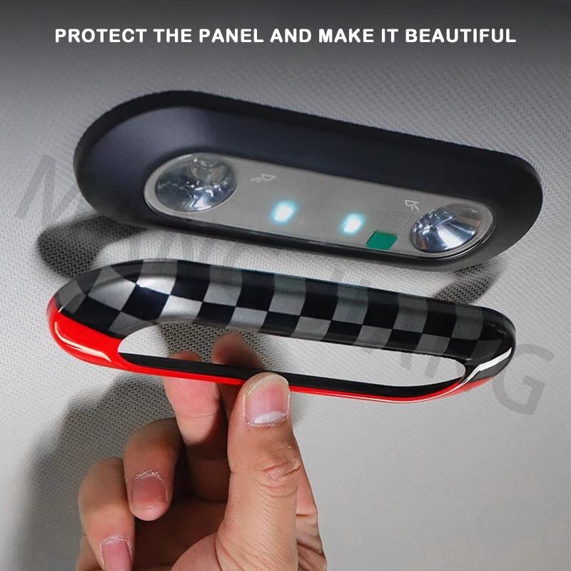 Car Reading Light Panel Cover Stickers For Mini J01 E SE J05 Aceman Front Rear Lamp Decorative Stickers s Interior Accessories