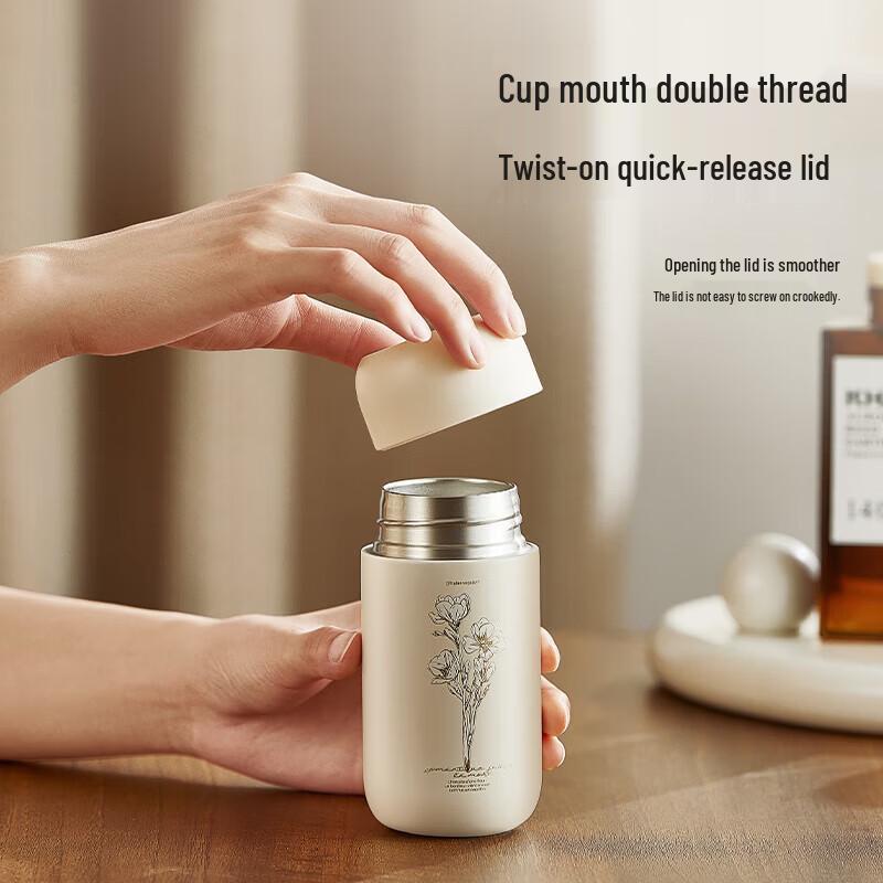 Wushengwu Mini 316L Stainless Steel Portable Tea Thermos