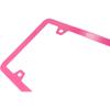 201 Stainless Steel License Plate Frames (Baby Pink)