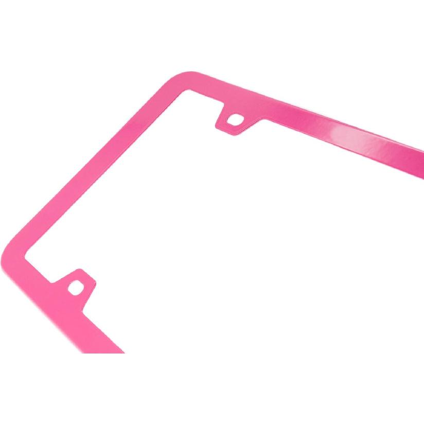 201 Stainless Steel License Plate Frames (Baby Pink)