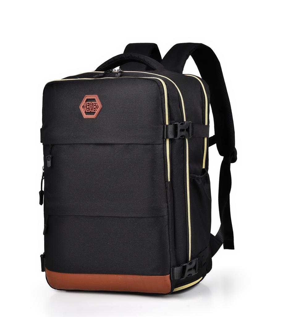 1pc Large Capacity Waterproof Laptop Backpack, Men's And Women's Travel Backpack With Shoe Compartment, Suitable For Business,school