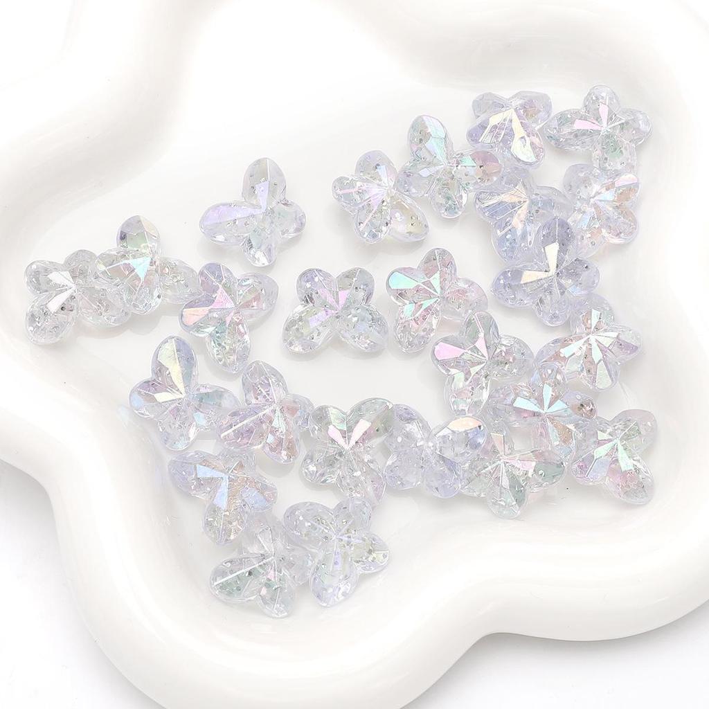 Colorful Acrylic Butterfly Beads for DIY Hairpin Bracelet Decoration