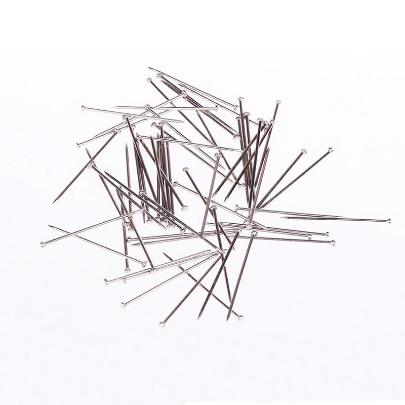 Ace de cusut din oțel inoxidabil 1600 buc/35 mm Ace de cusut drepte pentru croitorie Ace cu cap din satin fin Fabricarea de bijuterii din instrumente de cusut