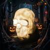 Halloween Ghost Hand Skull Lamp, Spooky Ghost Head, Bar Decoration, Haunted House, Escape Room, Atmospheric Decorations, Props, Wall-mounted Lamp
