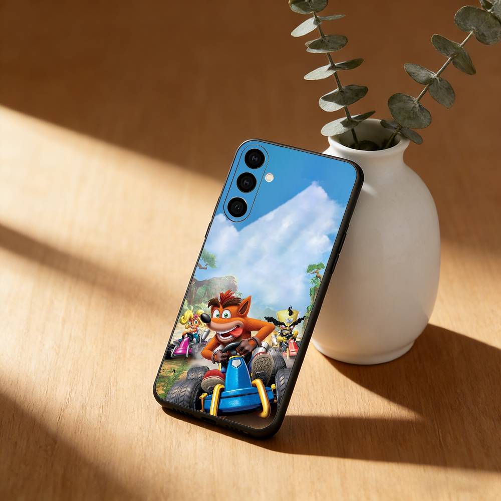 C-CrashS B-Bandicoot Game Phone Case For Samsung Galaxy A91,80,73,72 ,71,53,52,32 ,31,22,21s,20,Soft Black Case