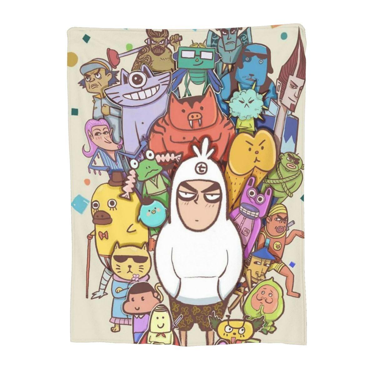 

Scissor Seven Action Manga Cartoon Blankets Fleece Throw Blanket Throw Blankets for Couch Bedding Travel Throws Bedspread Quilt 80x120cm