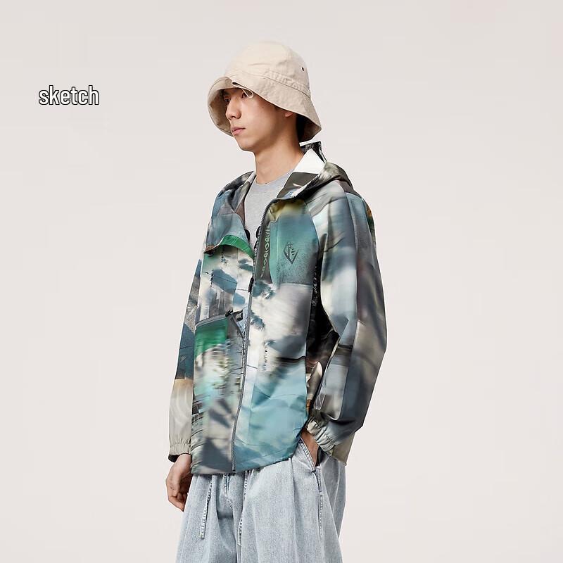 

CROQUIS Men s 2024 Spring Hooded Raglan Sleeve Casual Jacket S