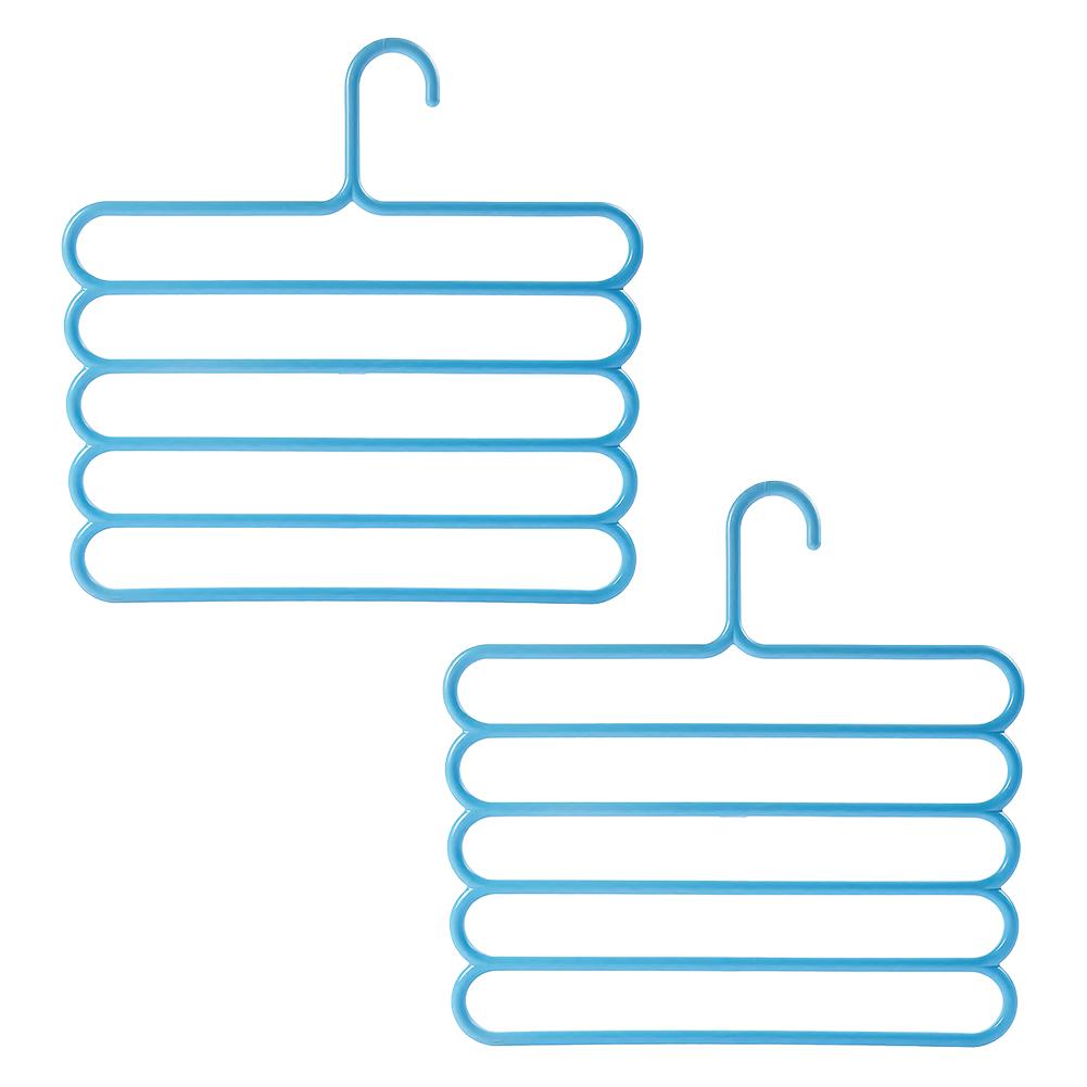 Multi-Layer Pants Rack - Space-Saving, Anti-Slip, and Adjustable Design for Organizing Clothes, Scarves, and Accessories