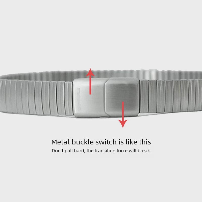 Retro Fütüristik Unisex Paslanmaz Çelik Gövde Zincir Kemer