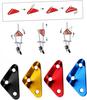 Aluminum Alloy Summer Tent Rope Buckles Wind Rope Adjusters Anti-Rust Cord Tensioners Camping Hiking Backpacking