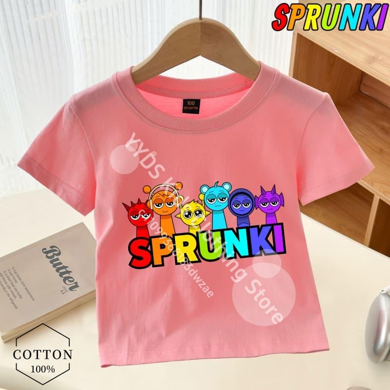 Doar un tip căruia îi place Sprunki Boy Imprimeu grafic Tricou Sprunki pentru copii Tendință de modă Tricou pentru băieți Haine universale de vară pentru băieți/fete