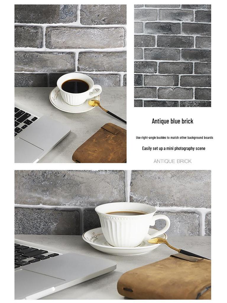 Vintage Industrial Photography Backdrop: Cement & Wood Grain Texture for Food & Style Shoots