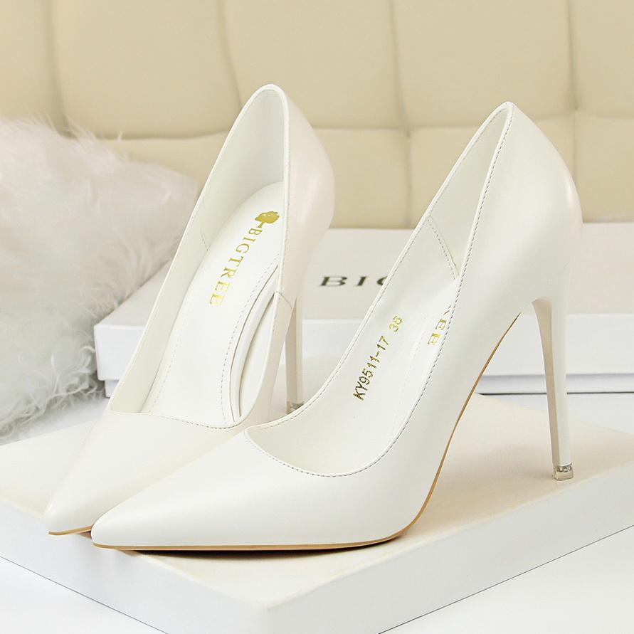Fashion 2025 Women 10.5cm High Heels Pumps Lady Wedding Bridal Scarpins Stripper Low Heels Plus Size Fetish Party Blue Pink Shoes
