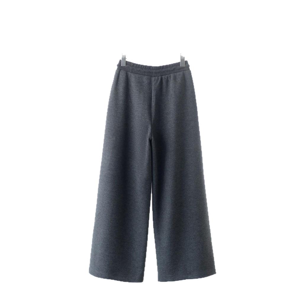 2025 Women's Double-Sided Wool Pants: Thick, Loose, Elastic Waist, Drawstring, Straight-Leg, Floor-Length.