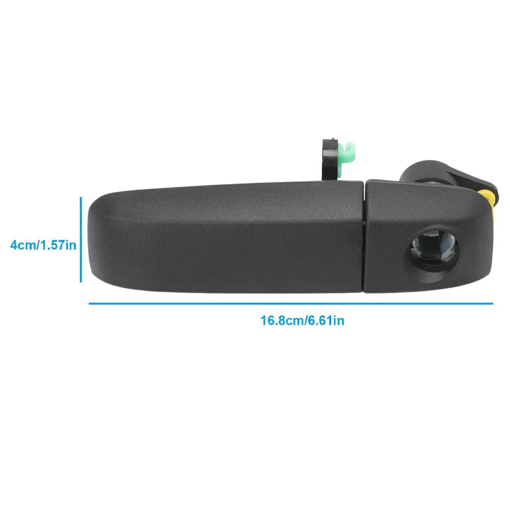 Black Car Front Left Side Door Handle Outer For Fiat- Panda 169 2003-2011 735371236 Exterior Parts Car Accessories