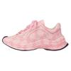 RUN Leather Low Top Casual Shoes Women's Pink 725612 AABEB 6905