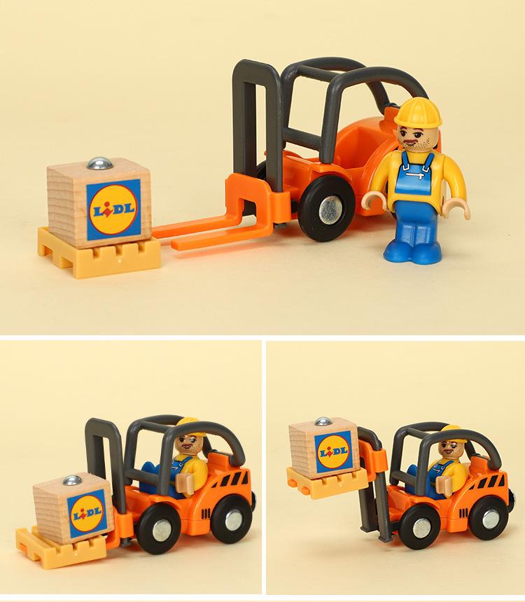 Magnetic Toy Train Set: Ambulance & Police Cars for Kids - Compatible with All Wooden Tracks