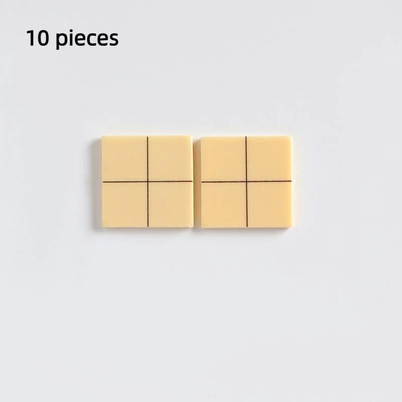 10Pcs 1:12 Dollhouse Furniture Simulation Square Floor Decoration Splicing Wooden Floor Diy Educational Pretend Play Toy