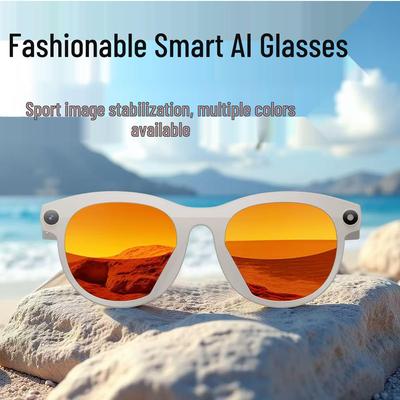 AI Smart Glasses: Stabilized HD Photos, Bluetooth Calls, Video Recording, Object Recognition, and Translation.