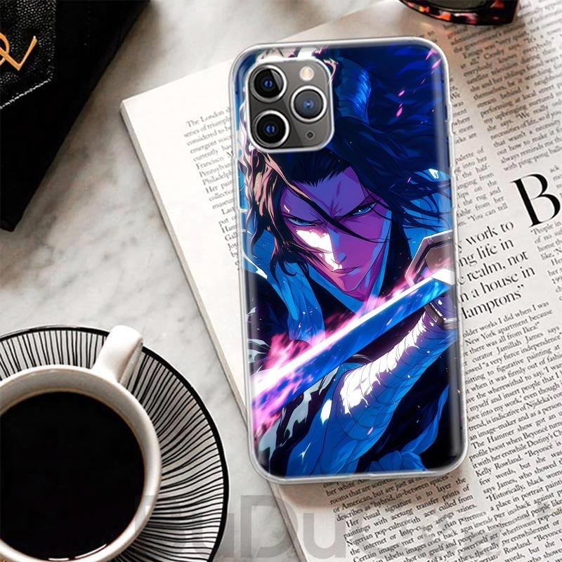 Bleach Kuchiki Byakuya Cover For iPhone 17 Air 16 16E 15 Pro Max 14 Plus 13 Mini Phone Case 12 11 7 8 SE Customized Print Shell