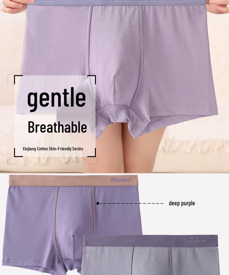 Men's Summer Cotton Loose Boxers - Breathable, Seamless & Anti-Pilling Plus Size 4-Corner Briefs