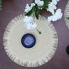 Paper Heat Resistant Place Mat Round Bowl Mat Kitchen Accessories Braided Placemat  Home